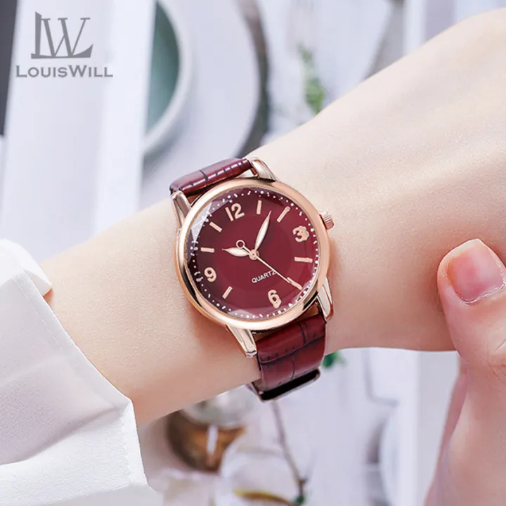 LouisWill%20Women's%20Watch%20Fashion%20Quartz%20Movement%20Belt%20Watch%20Strap%20Watches%20Two-color%20Dial%20Design%20Cutting%20Diamond%20Mirror%20Surface%20Elegant%20Design%20Watch%20Wristwatch%20With%20Luminous%20Pointer%20-%20Image%204