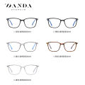 【Borro】2020 men and women TR90 anti-blue light mirror literary fashion computer glasses 6912 full frame metal flat mirror. 
