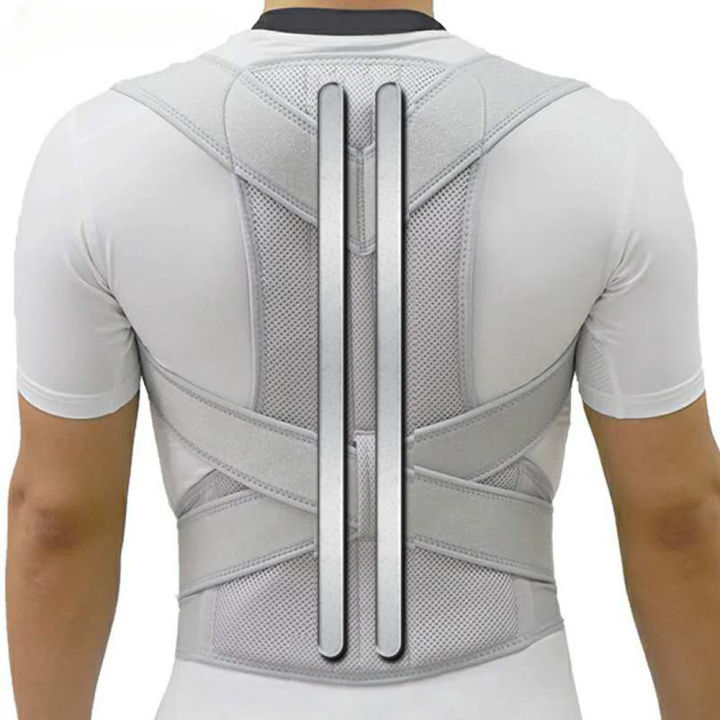 Alloy Rod Back Posture Corrector Orthotics Spine Side Bend Support the ...