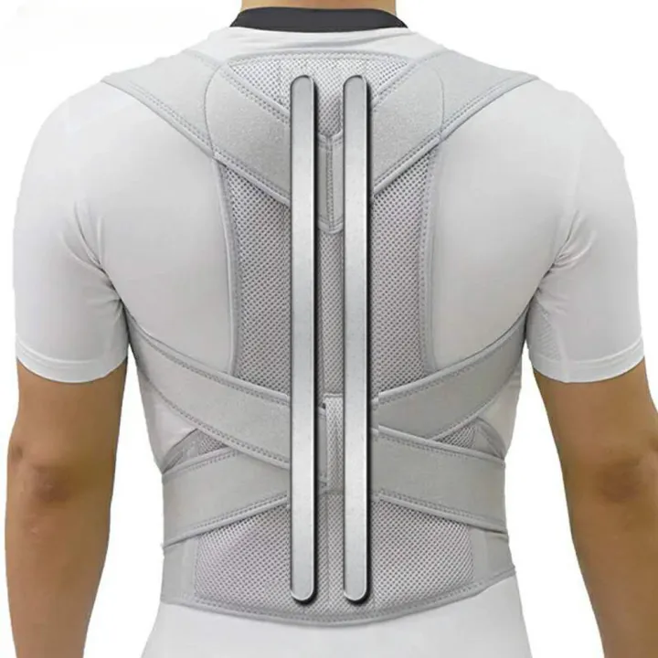 Alloy Rod Back Posture Corrector Orthotics Spine Side Bend Support the ...