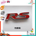 3D RS Logo BAJ Metal Red Color. 
