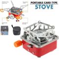 Stove Portable Foldable Barbecue Gas Stove Card Type Palm Furnace Cooking Picnic Split Cooker Burners. 