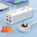 LDNIO 65W USB C Charger 4 Ports USB Outlet Desktop Power Strip For Laptop/Macbook/Ipad/Camera/Cell Phone Fast Charge Charger. 