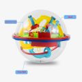 LeiyanNew 3D Puzzle Ball 100 Steps Children Challenge Obstacle Game Labyrinth Ball 3D Maze 100 Level Puzzle Balance Traine Clearance Game. 