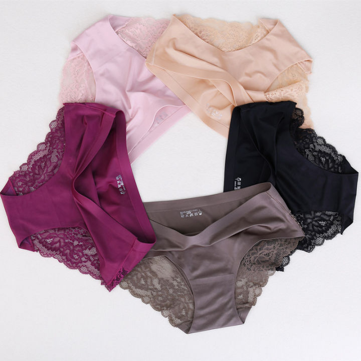 BZEL%20Women%20Panties%20Big%20Size%20M-4XL%20Silk%20Seamless%20Panty%20High%20Quality%20Underwear%20for%20Girls%20&%20Women%20Briefs%20-%20Image%202