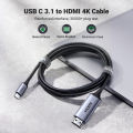 UGREEN USB C to HDMI Cable 4K 60HZ USB Type C Thunderbolt 3 HDMI Adapter Braided Cord Compatible for MacBook Pro, MacBook Air, iPad Pro, Samsung Galaxy S20 S10 Note 9. 