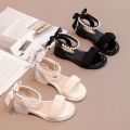 Girls Sandals2023New Children's Soft Bottom Sandals Little Girl Shoes Medium and Big Children Student Princess High-Cut Sandals. 