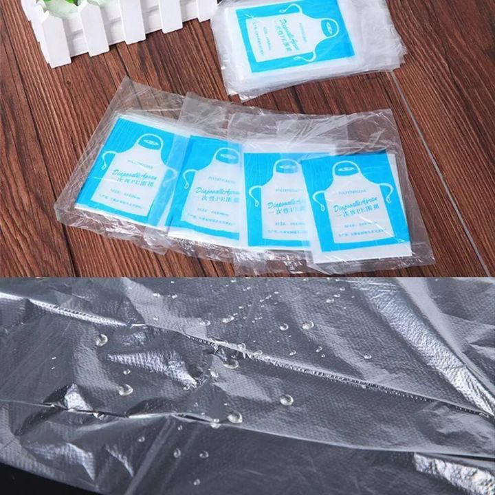 100%20Pcs%20Disposable%20Plastic%20Aprons%20Eco%20Flat%20Pack%20Protection%20Body%20Polythene%20Clear%20Waterproof%20Oil%20Proof%20Thickened%20Disposable%20Apron%20-%20Image%206