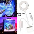 RS-S80 LED Lamp White, Blue LED Aquarium Light 6.4W Planted Tank Light Aquarium Bowl Light. 