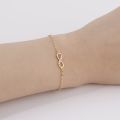 Kinitial Hot Infinity Number 8 Chain Bracelet CZ Infinity Bracelets for Women Men Friendship Bracelets Bohemian Charm Jewelry. 
