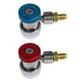 2Pcs Car Auto Freon R134A H/L Quick Coupler Adapters Air Conditioning Refrigerant Adjustable A/C Manifold Gauge. 