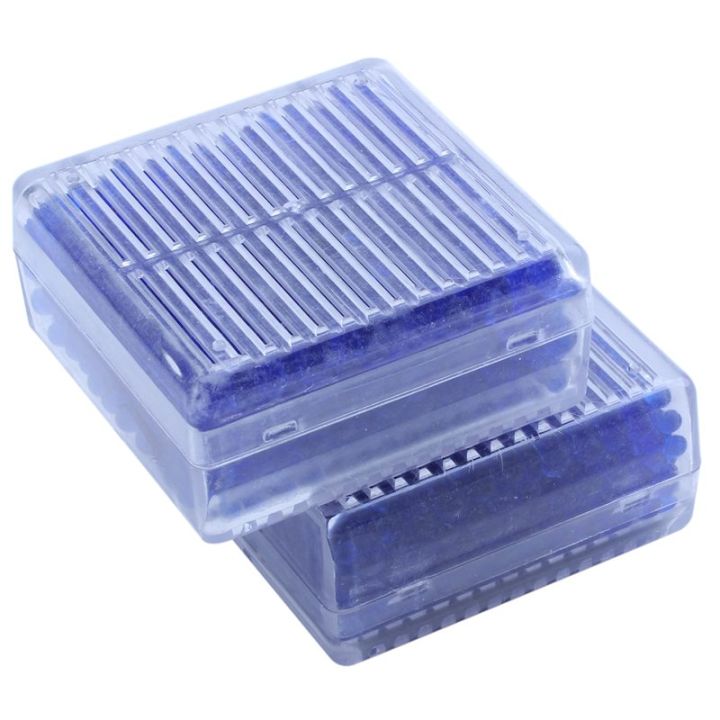 2pcs Blue Indicating Silica Gel Desiccant Moisture For Abso Box Reusable