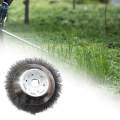 Wire Grass Trimmer Head Convenient Weeding Wheel for Garden Weeding Driveway 8inch. 