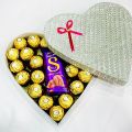 Ferrero Rocher  Cadbury Silk Fruit And Nut Premium Chocolate Gift Hamper Box For Marava Weddings Box Birthdays Valentine Parties And Other Occasions. 