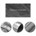 1 PCS Exhaust Flex Pipe Car Exhaust Flexible Joint Tube 2 X 6 Inch with Ends 10 Inch Long. 