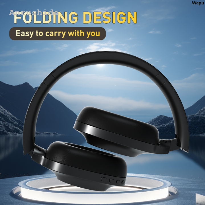 Wapu2025 AIBEN Wireless Over-Ear Headphones with FM Radio Hi-Res Audio ...