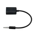 Universal Portable 3.5mm Male AUX Audio Plug Jack To USB 2.0 Male To Female Converter Car MP3 Adapter Cable Adapter Connector. 