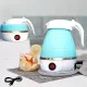 Foldable Electric Kettle Mini Food Stainless Steel Silicone Kettle Travel Home Automatic Power Off Easy to Carry Simple Operation. 
