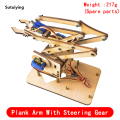 Sutuiying SG90 MG90S 4 DOF Unassembly Acrylic Mechanical Arm Robot Manipulator Sales promotion Claw for Arduino UNO Maker Learning DIY Kit RC Robotic Arm. 
