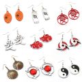 Anime Naruto Jewelry Earrings Drop Accessories Sharingan Akatsuki Cosplay Party Pendant Drop Earrings Toys for Women Men Gifts. 
