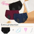 Muses Mall Menstruation Briefs Low-rise Lady Leak Proof Menstrual Panties. 