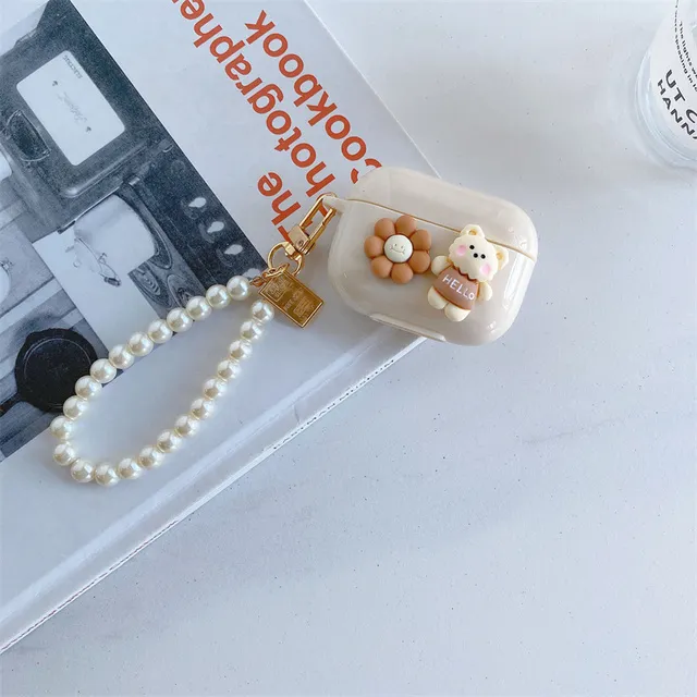 Luxury%20Pink%20Diamond%20Flowers%20Earphone%20Case%20For%203%20Pro%202%20Cover%20Tpu%20Wireless%20Headset%20Box%20For%202%20With%20Keychain%20-%20Image%204