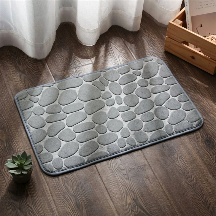 Bath%20Mat%20Cobblestone%20Bathroom%20Rugs%20Water%20Absorbent%20Bath%20Mats%20for%20Bathroom%20Machine%20Washable%20Bath%20Rugs(40X60cm,Khaki)%20-%20Image%202