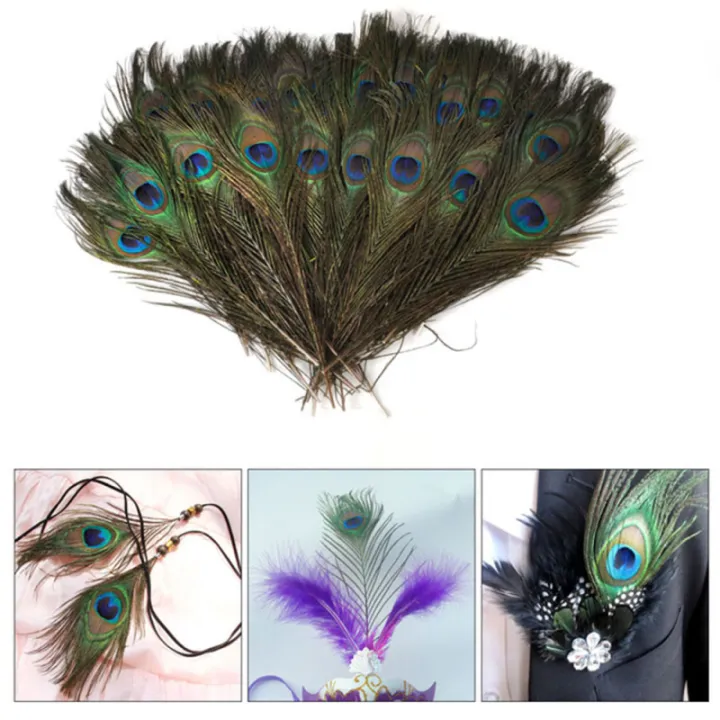10/20/50Pcs%20Real%20Natural%20Peacock%20Tail%20Eyes%20Feathers%20For%20DIY%20Clothes%20Decoration%20Wedding%20Party%2025-30cm%20Beautiful%20Peacock%20Tail%20Feathers%20-%20Image%204
