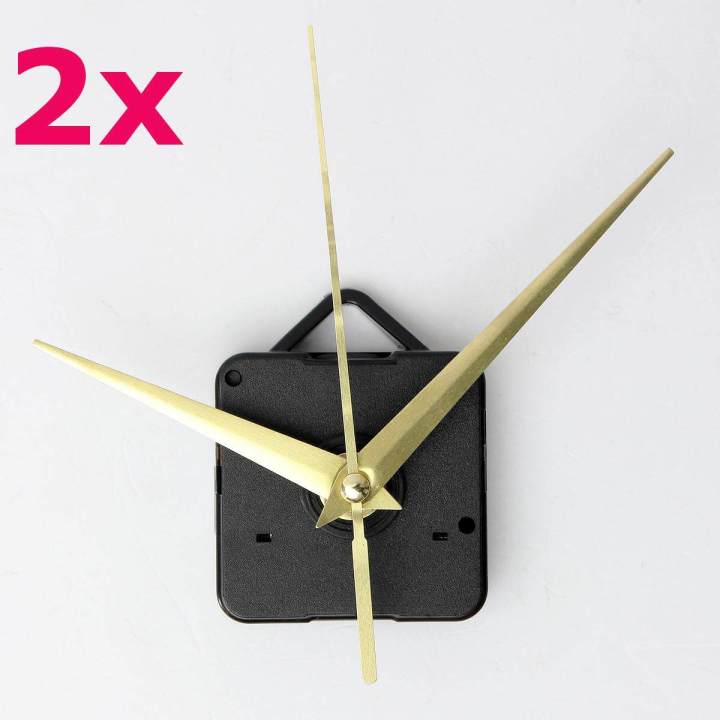 2pcs Furniture Gold Hands DIY Quartz Clock Spindle Movement Mechanism ...