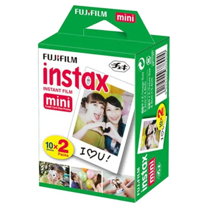 Fujifilm INSTAX Mini Instant Film 2 Pack = 20 Sheets (White) for Fujifilm Mini 8 & Mini 9 Cameras