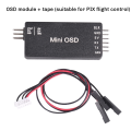 Flight Control Module for PIX//Pixhack Flight Control OSD Module Mini OSD Displayable Flight Data Module. 