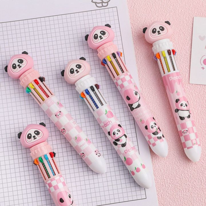 Kawaii%20Peach%20Panda%20Cartoon%20Silicone%2010%20Colors%20Chunky%20Ballpoint%20Pen%20School%20Office%20Supply%20Gift%20Stationery%20-%20Image%202