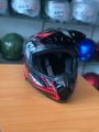 H H Co Sakka Black Red Shine Full Face Motor Bike Helmet SLS Certified. 