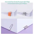 Paper Clipper And Refills Set Reusable Mini Binder No Hole Binding Clips For Max 40pages File Index Work School A6679. 