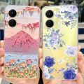 HOT For Vivo Y16 Case V2204 V2214 New Fashion Painted Back Cover Clear Silicone Soft TPU Phone Case For Vivo Y16 Y 16 VivoY16 Bumper. 