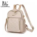 LouisWill Backpack Women Shoulder Bag Waterproof Oxford Cloth Backpack Large Capacity Backpack Lightweight Laptop Backpack Casual Zipper Packs With Fur Ball Decoration for Girls Teens Women. 