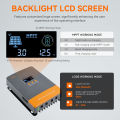 PowMr 100A MPPT Solar Charger Controller 12V-48V Auto Blacklight LCD Regulator Max PV Input 160VDC Support Lifepo4 Battery Can Parallel Up to 12 Units. 