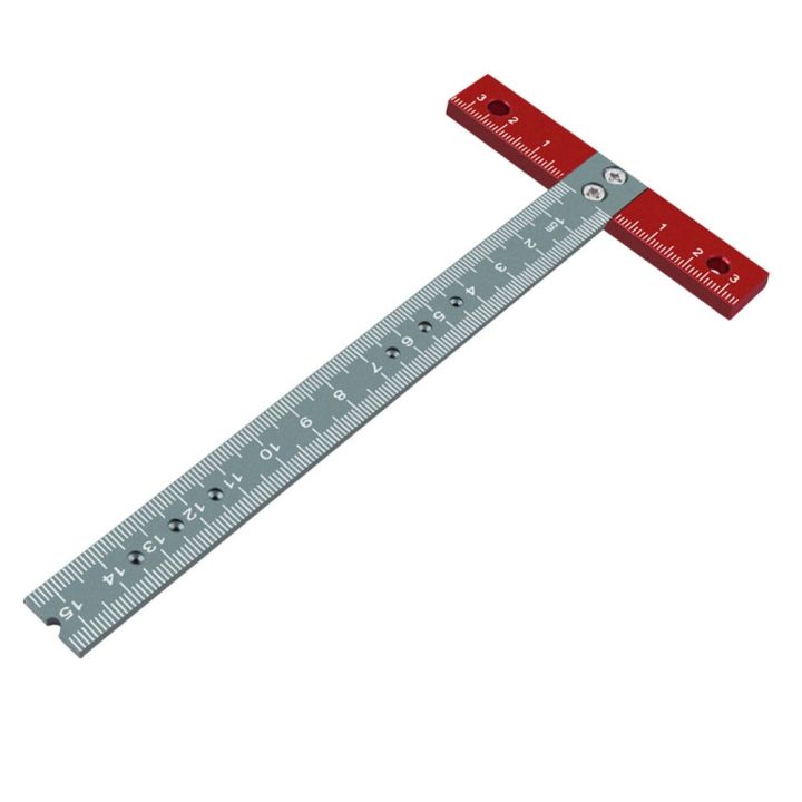 Lightweight Aluminum Alloy T Square Ruler Anodized Finish 6 Inch Size ...