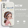AMORVOR for OPPO A53 2020 A33 2020 Back Cover Beautiful Girl PU Leather Case Soft Silicone Edge Mobile Cover. 