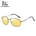 LouisWill Men Sunglasses UV400 TAC Polarized Sunglasses Retro Frame Sunglasses Sport Sunglasses Outdoor Activities Eyewear Driving Fishing Eyewear Silicone Nose Pads Sun Glasses. 