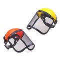 Garden Grass Trimmer Safety Helmet Hat with Full Face Mesh Protective Mask for Logging Brush Cutter Forestry Protection. 