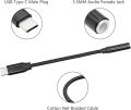 Type-C to 3.5mm Aux Adapter (1PCS) – USB-C to Audio Jack Converter for Headphones, Earphones, and Car AUX Inputs. 