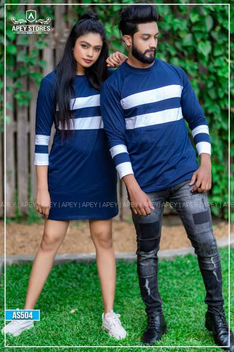 couple t shirt and frock