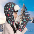 Baby Scarf Gloves Set Underwater World Pattern Thick Warm Hat Gloves. 