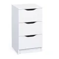 VTEC FURNITURE Modern 3 Drawer Bedside Cupboard. 