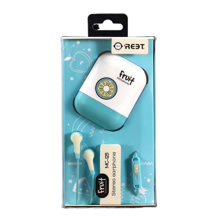 In-Ear Cute Earphones For Kids & Adults With Mic 3.5mm Universal Fruit Earphone Stereo Compatiable With SmartPhone