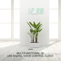 LED Digital Clock Snooze Bedroom Desk Alarm Clocks Hanging Wall Clock Calendar Temperature Display Home High Quality. 