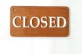 Open Close Sign Board - Double-Sided Hanging Wooden Sign (12x6 Inch). 