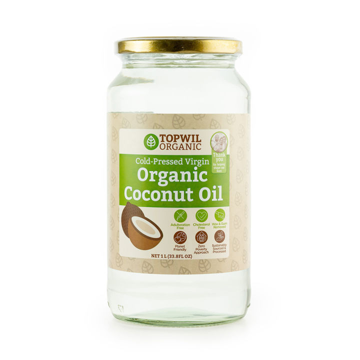 Topwil Cold Pressed Organic Virgin Coconut Oil 1L
