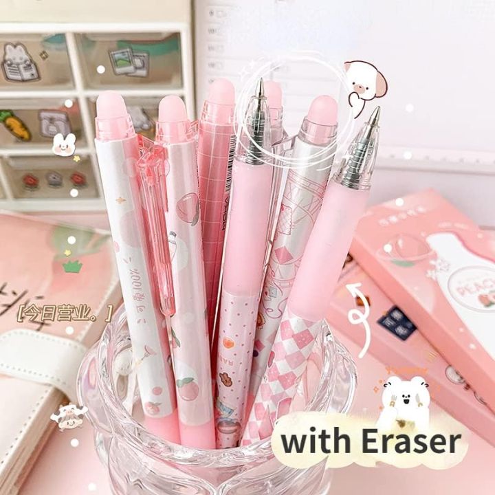 Pack%20of%201%20,%206%20,%2012%20Erasable%20Pens%20with%20Erasers%20Cute%20Pens%20Cartoon%20Print%20Pens%200.5mm%20Black,%20Blue%20%20Ink%20Pens%20Aesthetic%20Retractable%20Pens%20Kawaii%20School%20Home%20Office%20Supplies%20-%20Image%204